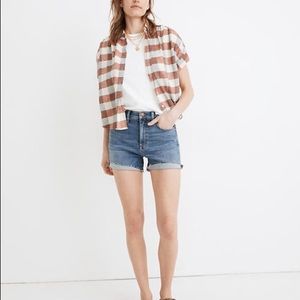 Madewell high-rise Jean shorts